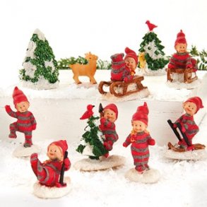 Nisse-landskab med baby-nisser