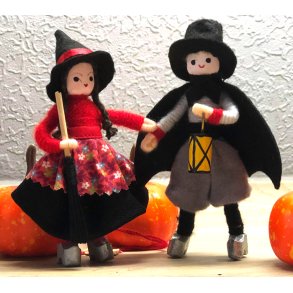 Sort halloween-par fra Anne Beate Design