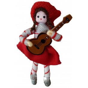 Anne Beate Nissepige med guitar 2018