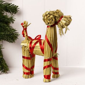 Halmbuk med bnd, naturfarvet  50CM