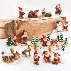 Nisselandskab med skovnisser.