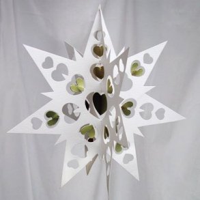 Dobbelt stjerne med hjerter