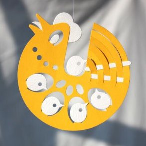 Hnemor med 5 kyllinger